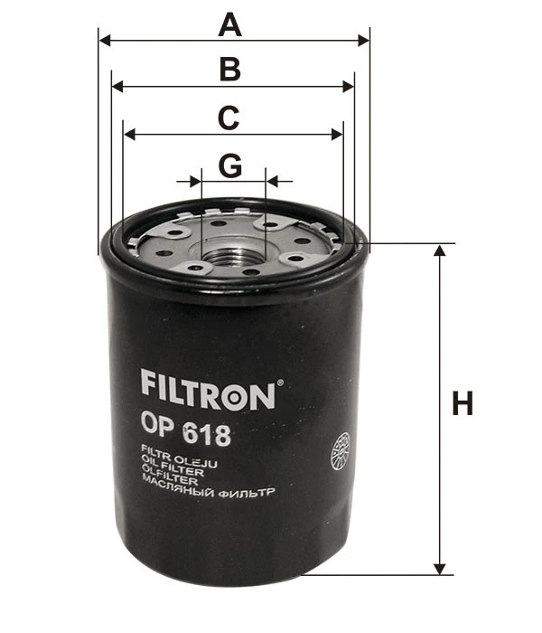 Filtr oleju  OP 618 