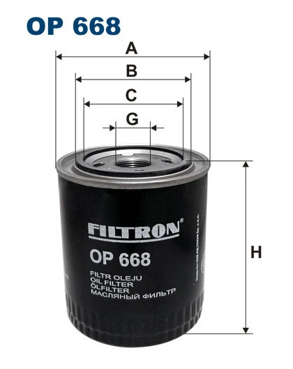 Filtr hydrauliczny  OP668 