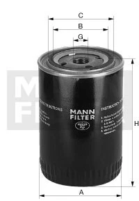 Filtr oleju  W962/36 