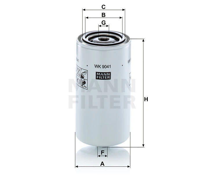 Filtr paliwa  WK 9041X 