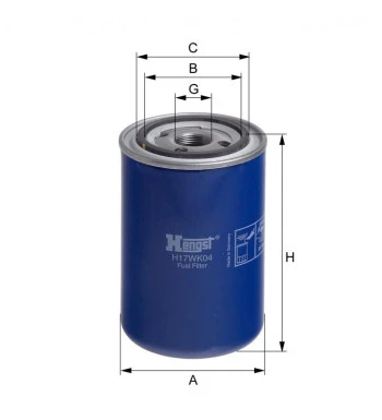 Filtr paliwa H17WK04