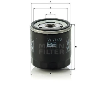 Filtr oleju W714/3