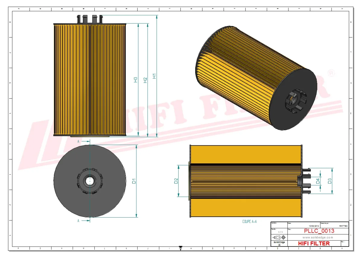 Rysunek techniczny Hifi Filter SO7082