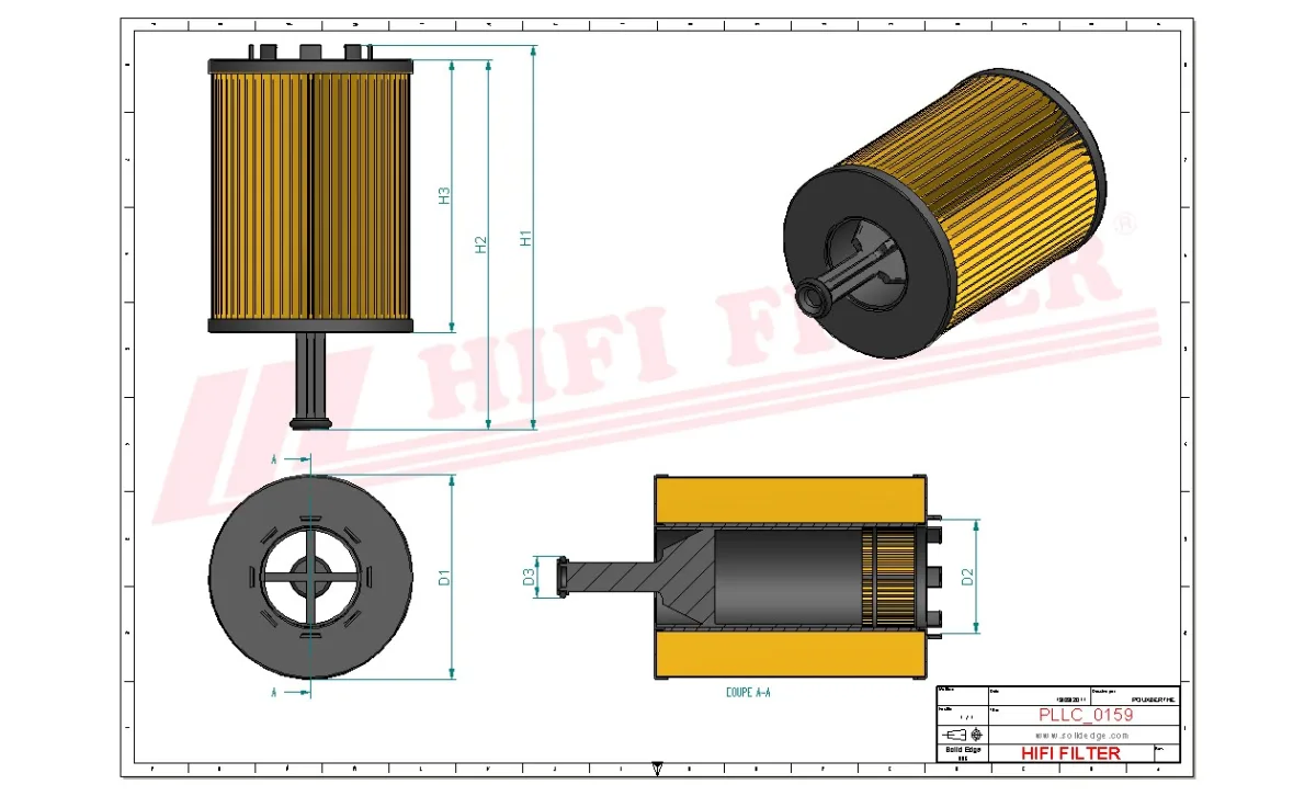 Rysunek techniczny Hifi Filter SO7098