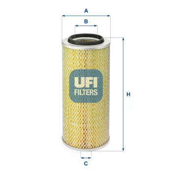 Filtr powietrza UFI 27.483.00 — zdjęcie 2