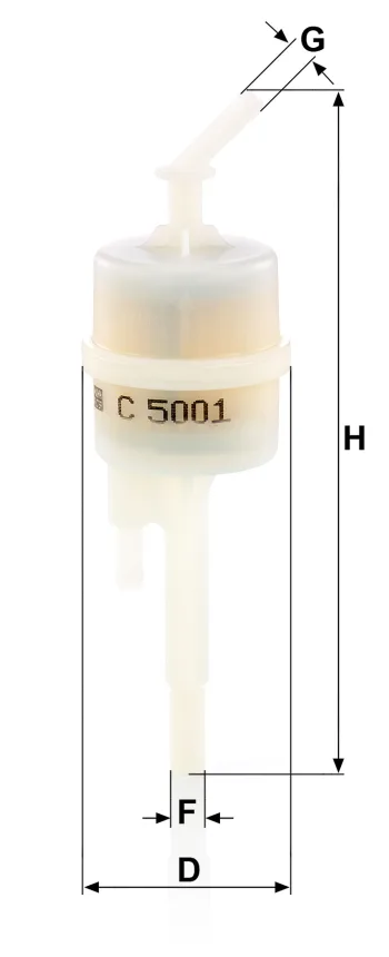 Filtr paliwa Mann Filter C5001 — zdjęcie 2