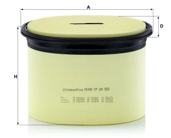 Filtr powietrza Mann Filter CP29550 — zdjęcie 2