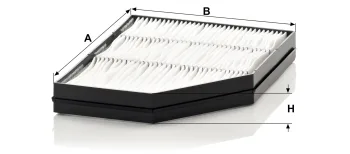 Filtr kabinowy Mann Filter CU32001 — zdjęcie 2