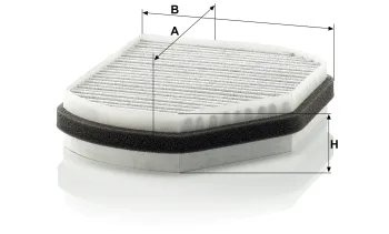 Filtr kabinowy Mann Filter CUK2897 — zdjęcie 2