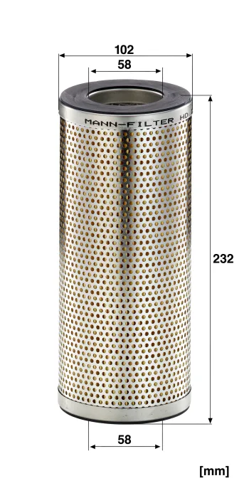 Filtr hydrauliczny Mann Filter HD1057 — zdjęcie 2