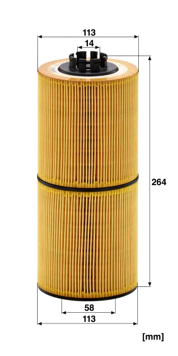Filtr oleju Mann Filter HU12001z — zdjęcie 2