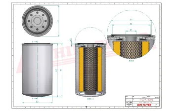 Filtr oleju Hifi Filter T1624 — zdjęcie 2