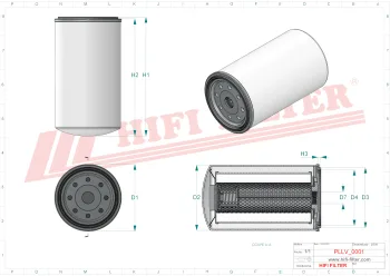 Filtr oleju Hifi Filter T1636 — zdjęcie 2