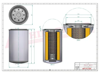 Filtr oleju Hifi Filter T1639 — zdjęcie 2