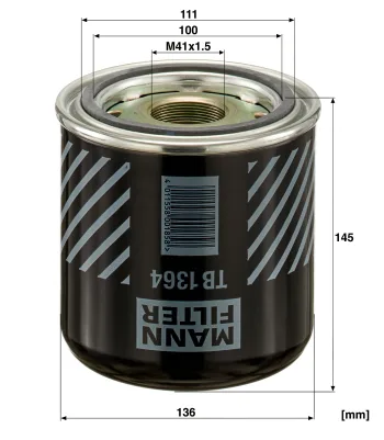 Osuszacz powietrza Mann Filter TB1364x — zdjęcie 2