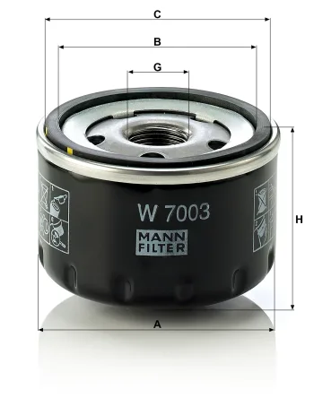 Filtr oleju Mann Filter W7003 — zdjęcie 2
