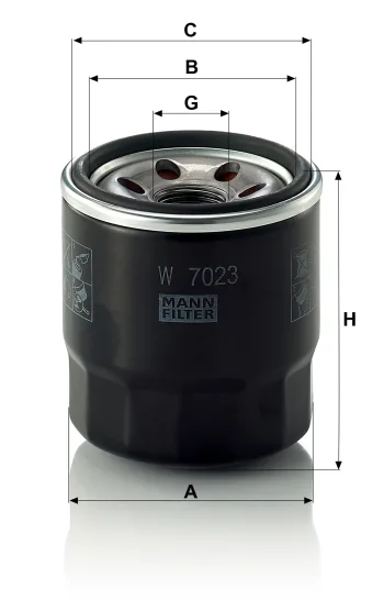 Filtr oleju Mann Filter W7023 — zdjęcie 2