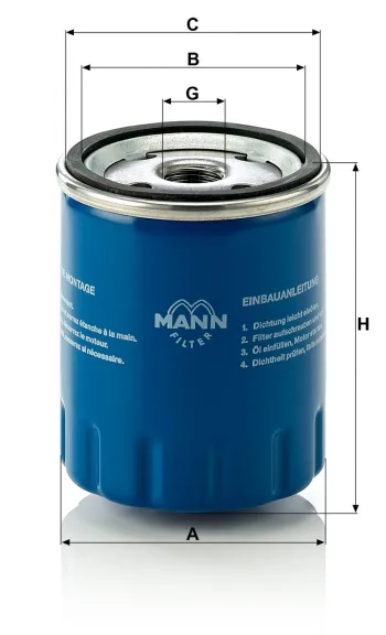 Filtr oleju Mann Filter W712/15 — zdjęcie 2