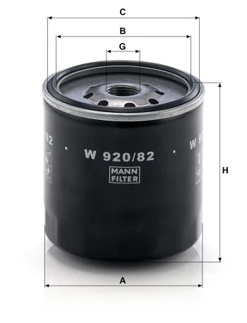 Filtr oleju Mann Filter W920/82 — zdjęcie 2