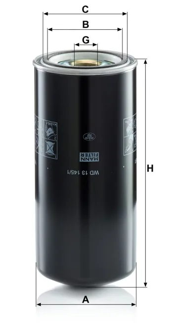Filtr oleju Mann Filter WD13145/1 — zdjęcie 2