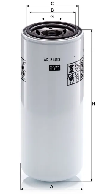 Filtr oleju Mann Filter WD13145/3 — zdjęcie 2