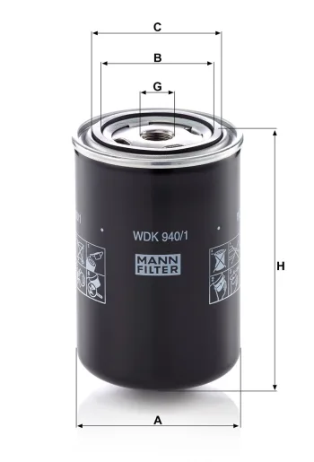 Filtr paliwa Mann Filter WDK940/1 — zdjęcie 3
