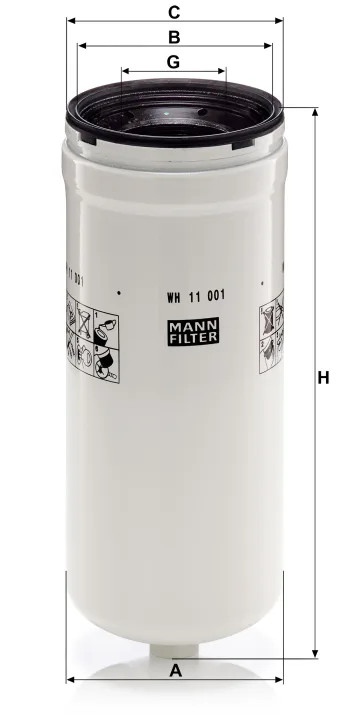 Filtr hydrauliczny Mann Filter WH11001X — zdjęcie 2