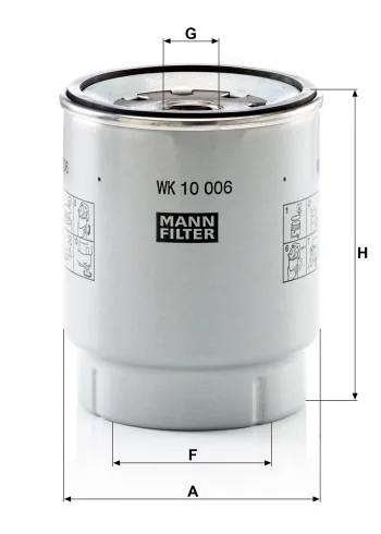 Filtr paliwa Mann Filter WK10006z — zdjęcie 2