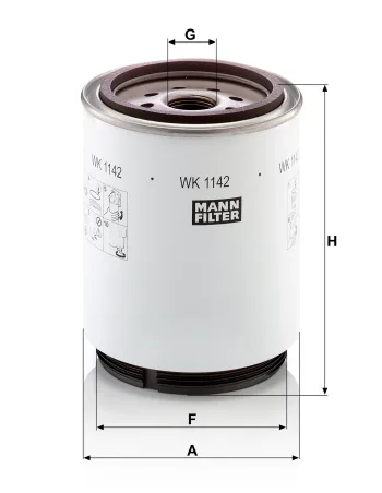 Filtr paliwa Mann Filter WK1142X — zdjęcie 2