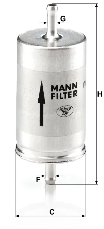 Filtr paliwa Mann Filter WK410 — zdjęcie 2