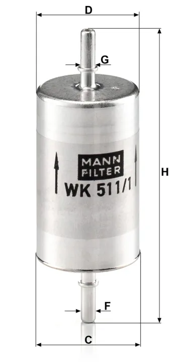 Filtr paliwa Mann Filter WK511/1 — zdjęcie 2