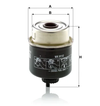 Filtr paliwa Mann Filter WK8112 — zdjęcie 2