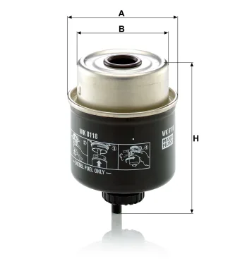 Filtr paliwa Mann Filter WK8118 — zdjęcie 2