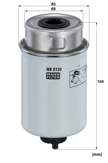 Filtr paliwa Mann Filter WK8130 — zdjęcie 2