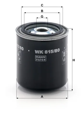 Filtr paliwa Mann Filter WK815/80 — zdjęcie 2