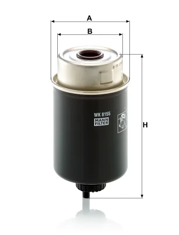 Filtr paliwa Mann Filter WK8155 — zdjęcie 2