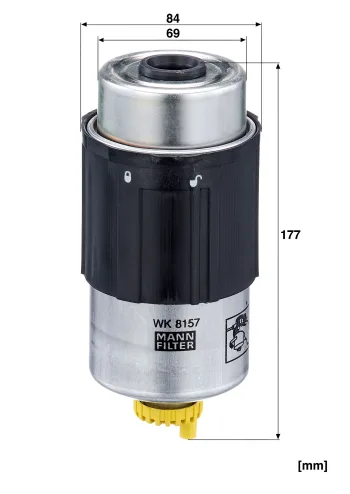 Filtr paliwa Mann Filter WK8157 — zdjęcie 2
