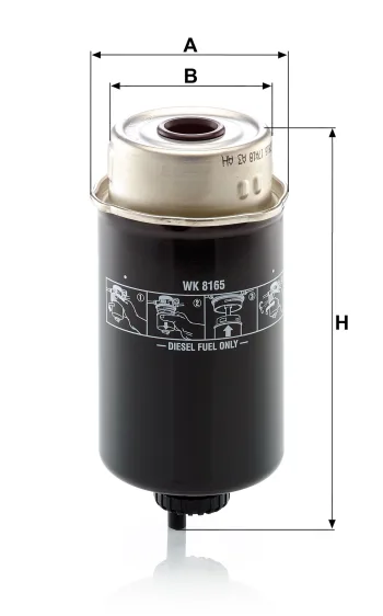 Filtr paliwa Mann Filter WK8165 — zdjęcie 2