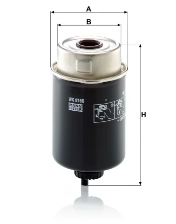 Filtr paliwa Mann Filter WK8166 — zdjęcie 2