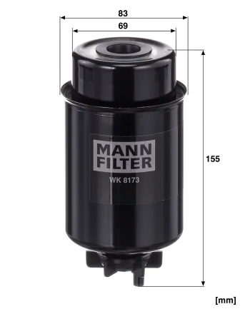 Filtr paliwa Mann Filter WK8173 — zdjęcie 2