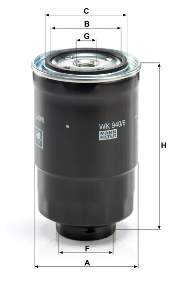 Filtr paliwa Mann Filter WK940/6X — zdjęcie 2